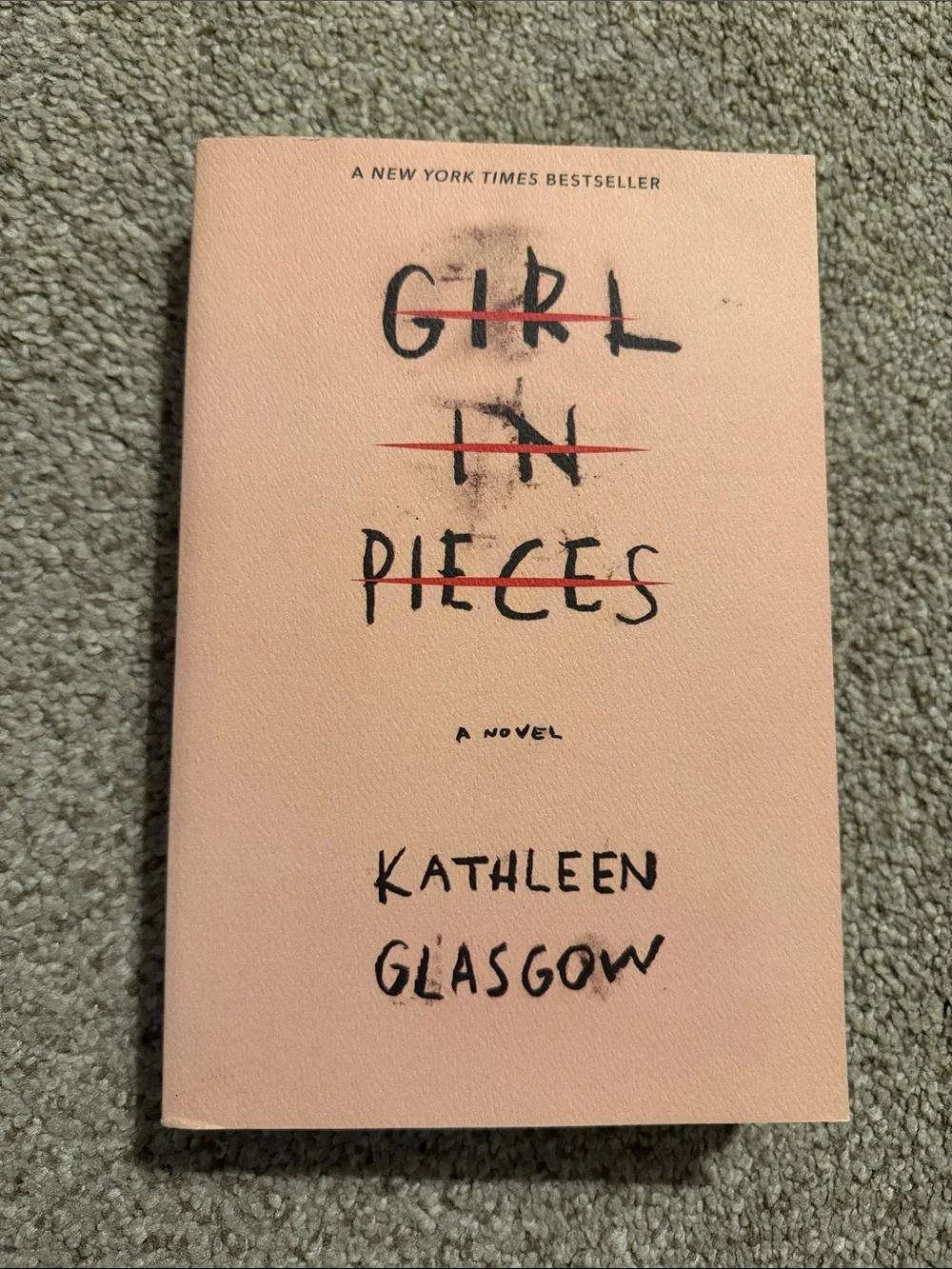 Kathleen Glasgow 'Girl in Pieces' Peach Paperback